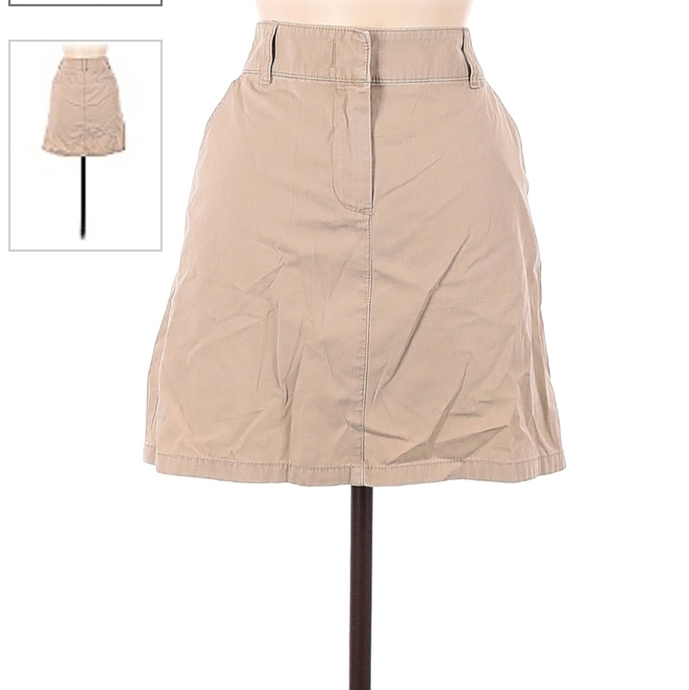 J. Crew Khaki Mini Skirt